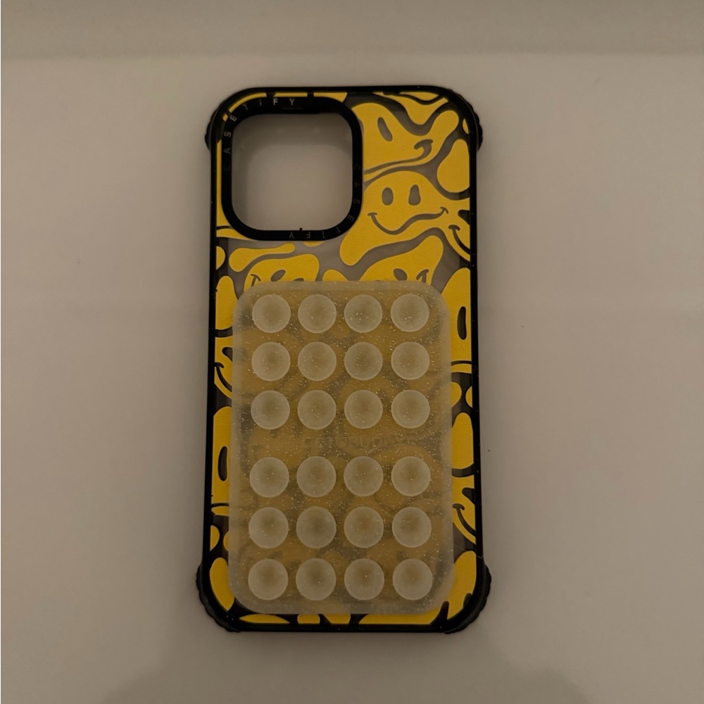 Casetify Yellow and Black Smiley Phone Case